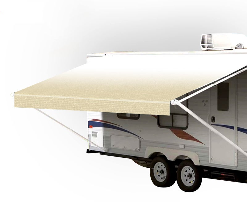SunWave RV Awning Fabric Replacement  RV Electric Awning Fabric Replacement  Premium Vinyl RV Canopy  Awning Replacement 18 Camel Fade